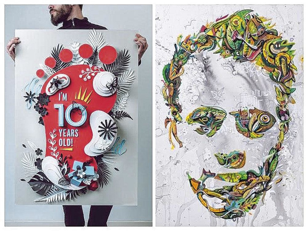 Grafische ontwerpers over papier