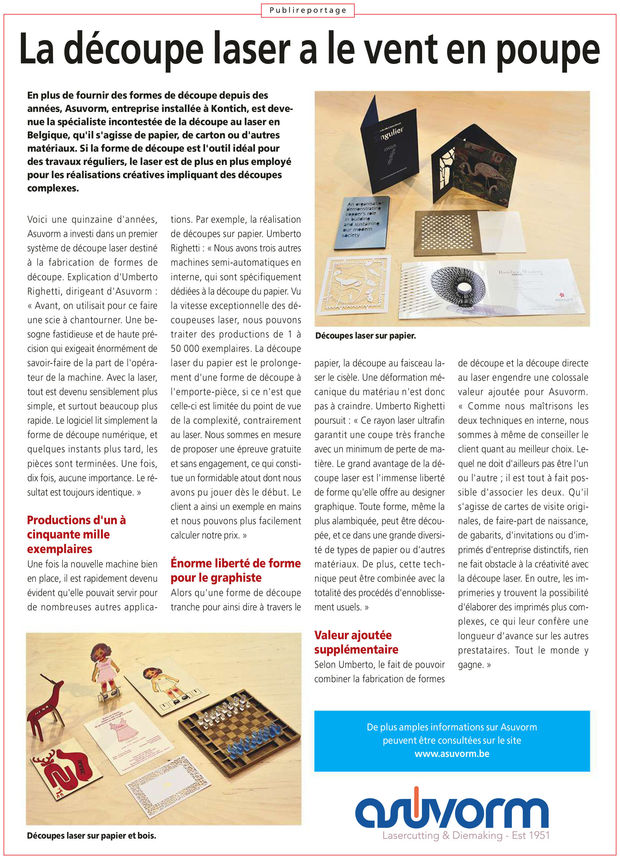 Publireportage Asuvorm: