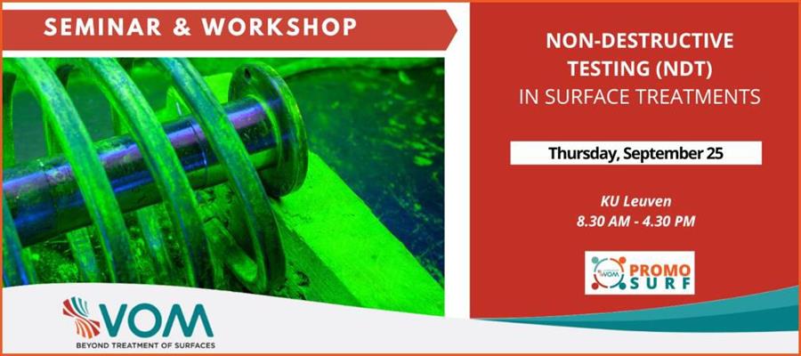 VOM organiseert opleiding Niet-Destructief Onderzoek in oppervlaktebehandeling