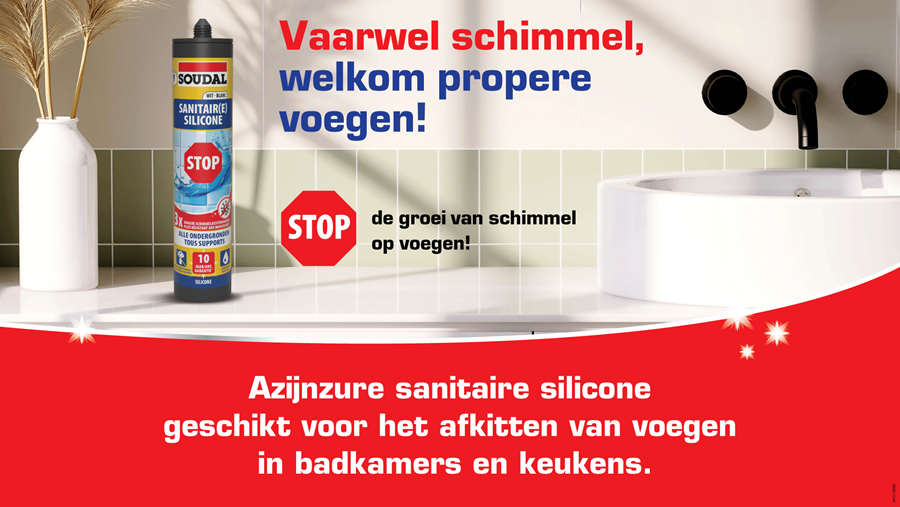 Zeg vaarwel tegen schimmel met Sanitaire Silicone STOP