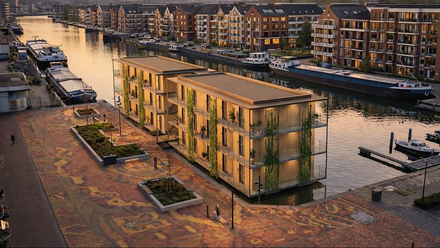 Woningen op het water