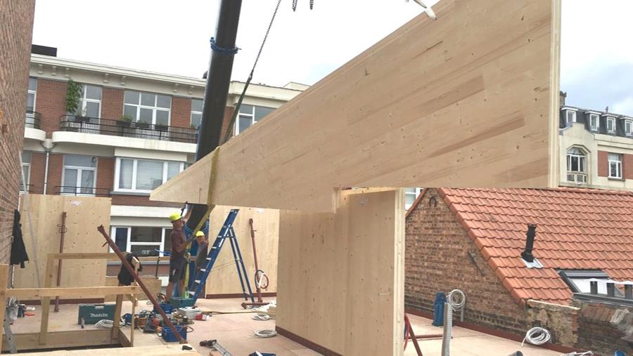 Houten optoppingen als antwoord op stedelijke verdichting