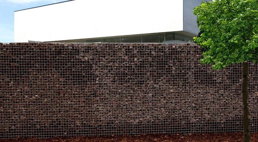 Gevulde wand Gabion Stonewall van Betafence