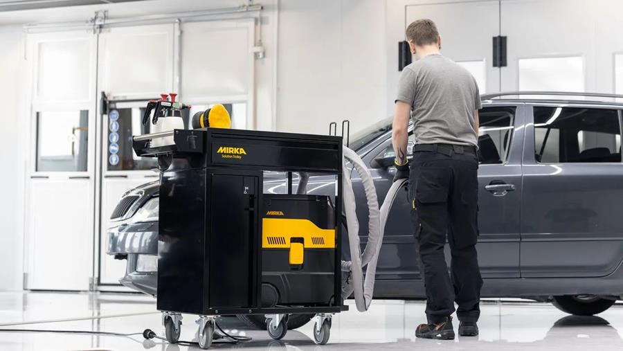 Optimaliseer uw workflow met Mirka's modulaire gereedschapswagen